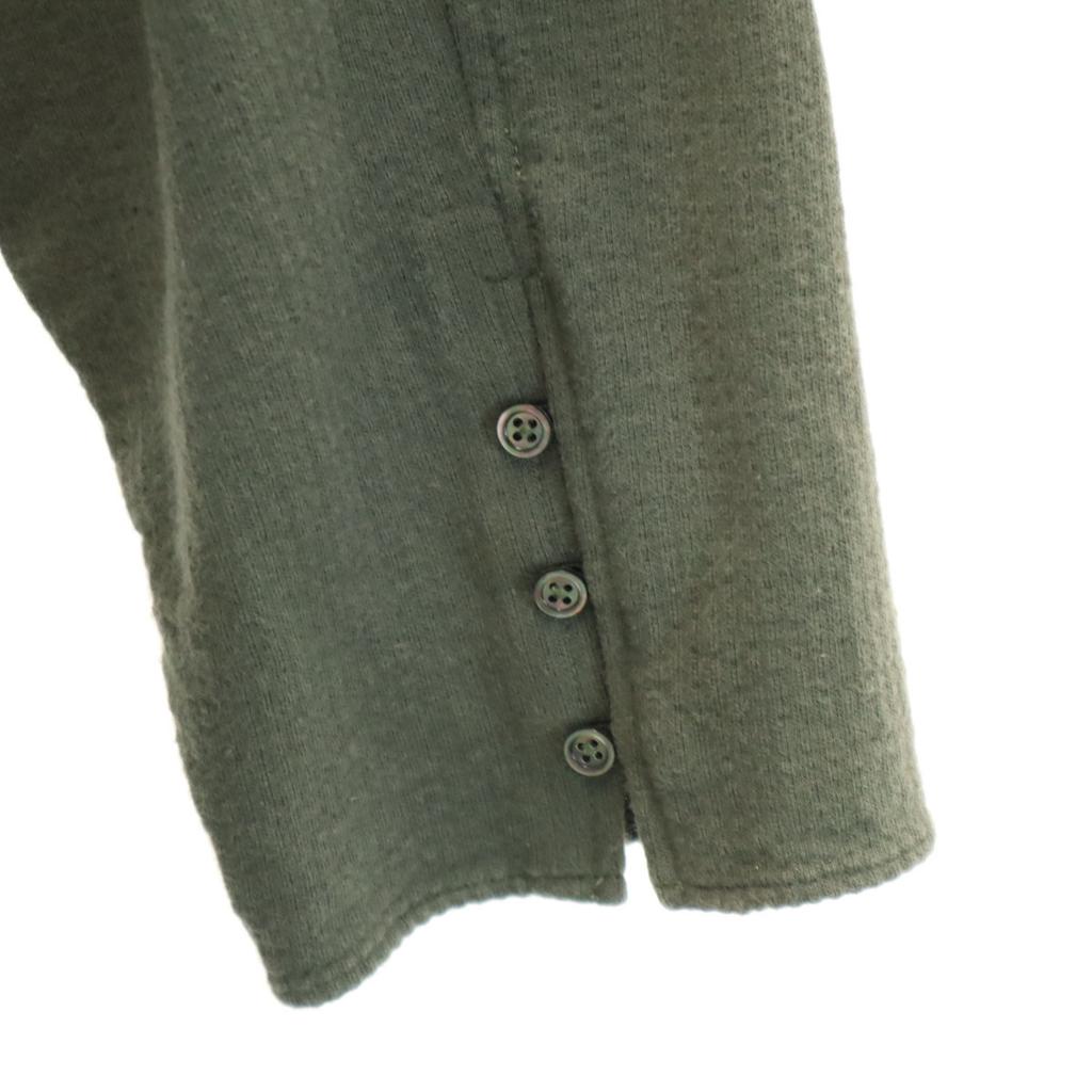 Milok сделано в Японии рукав 7 минут вырез Генри 44 зеленый Мужской Б/У