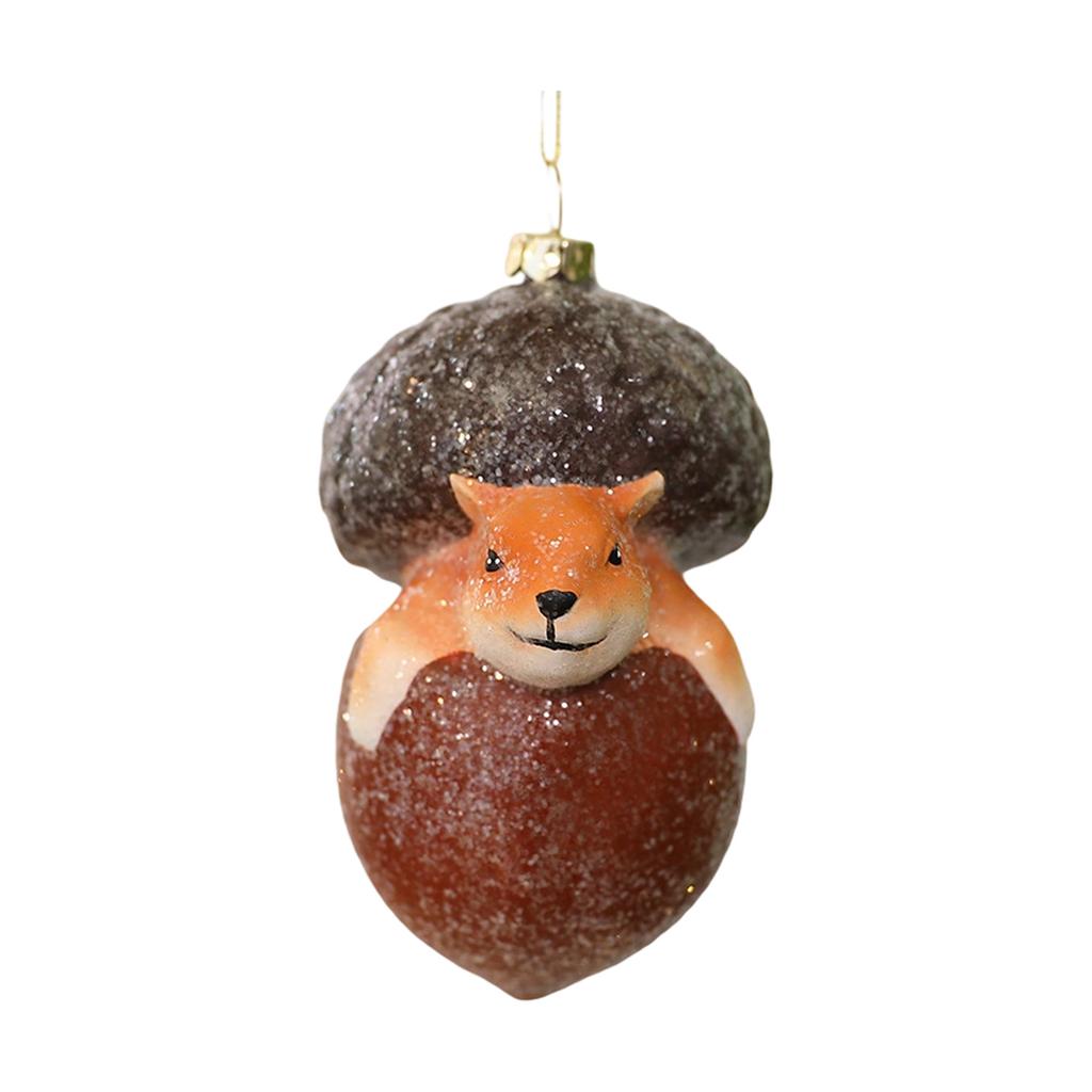 Fox And Hedgehog Shaped Christmas Ornaments Plastic Animal Decoration For Indoor Outdoor Holiday Party Home Tree