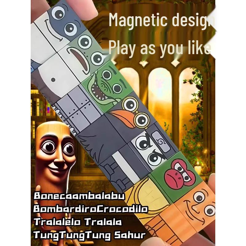 3D Magnetic Puzzle Blocks: Mountain & Sea Classics for Ages 3-6