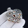 Orange Carnelian Gemstone Handmade 925 Sterling Silver Jewelry Pendant Natural Orange Carnelian Heart Shape Pendant For Gifts