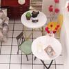 Scale Scenery Model Flower Rack Miniature Teatable Dollhouse Furniture Wood Stool Dolls Accessories