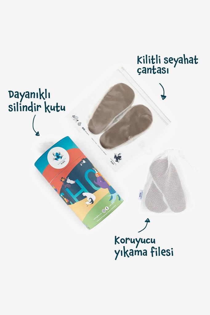 Ботинки Polar Barefoot Smart Booties из флиса коричневого цвета
