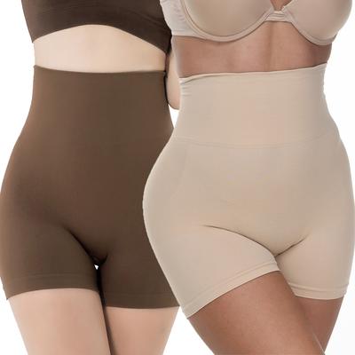 Корректирующее белье Tummy Control с высокой талией Корректирующие шорты Трусики-трусы для ягодиц Корректирующее белье Шорты бесшовные Трусики-шорты