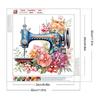 Швейная машина Частичный DIY 5D Специальной формы Алмазная живопись Алмазные наборы для взрослых/начинающих Идея подарка Домашний настенный декор 30x30 см