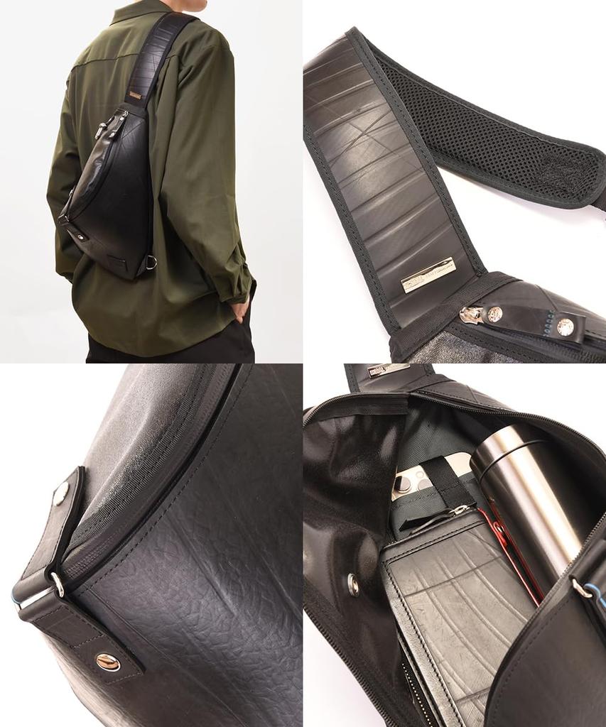 Сумка Morino Canvas x SEAL Водонепроницаемая одноплечевая спиральная PRO MODEL Сумка для тела для активного отдыха через плечо с наплечником для путешествий Мужская мужская