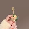 Chinese-style Pipa Brooch, High-end Women's Exquisite Musical Instrument Corsage, Niche Design Sense Brooch, Cheongsam