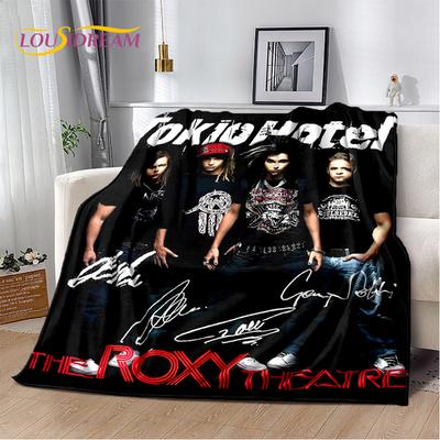 Одеяло Tokio Hotel Rock Band Bill Kaulitz, мягкое фланелевое одеяло для дома, спальни, кровати, дивана, пикника, офиса, пешего туризма, отдыха, сна