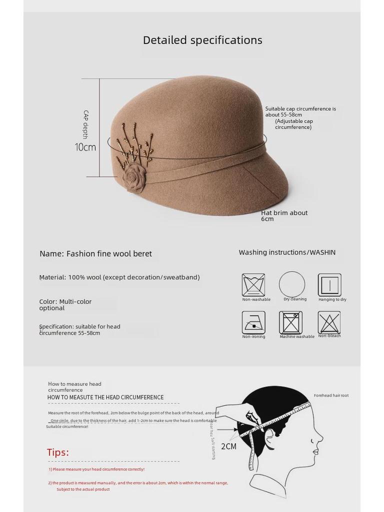 2022 New Women's Autumn/Winter Black Wool Beret - Trendy Korean Duckbill Cap, Face-Revealing, All-Match Style