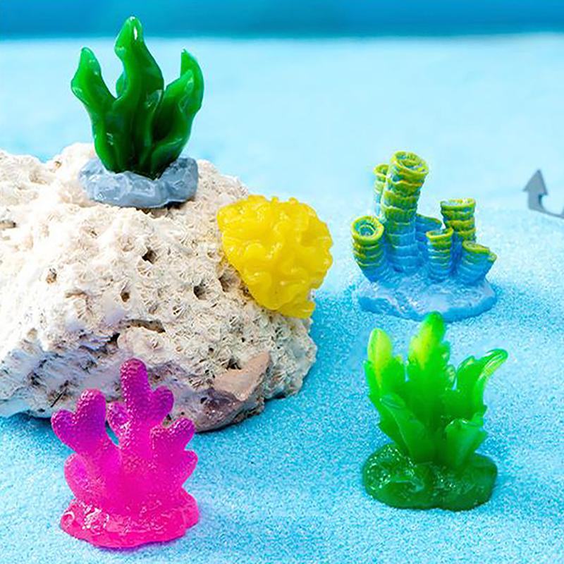 Colorful Resin Aquarium Mini Artificial Coral Shell Reef Landscape Fish Tank Underwater Ornament Aquarium Accessories