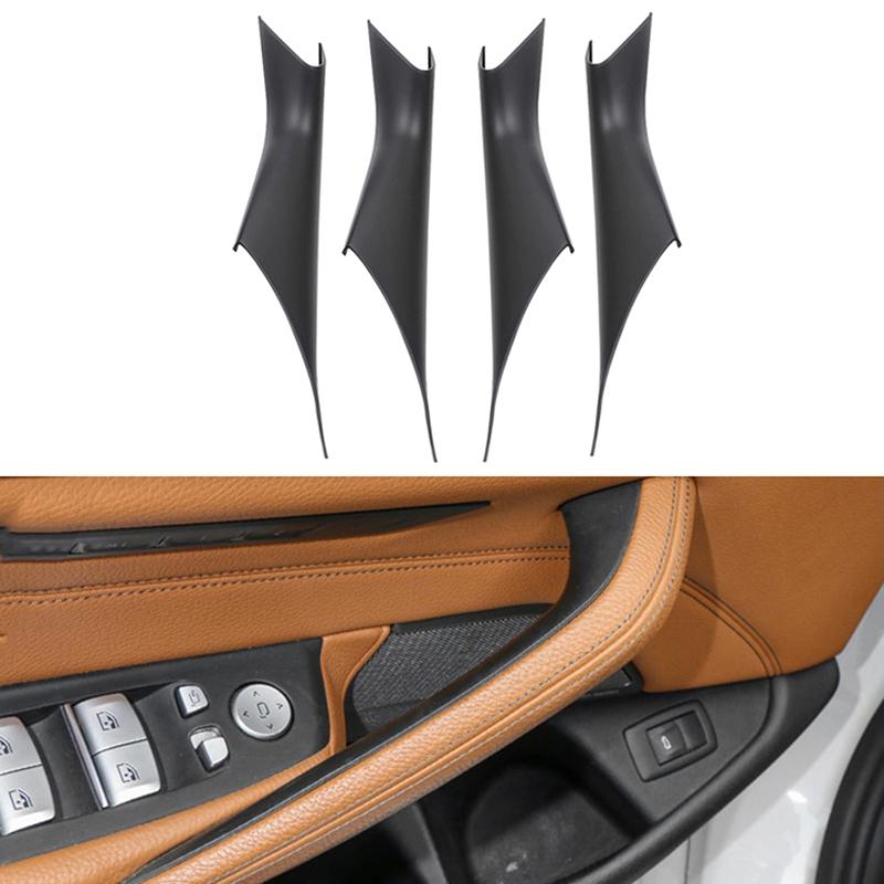 Левая и правая накладка на ручку открывания двери салона автомобиля для BMW 5 серии G30 G38 2018 2022 2023 под карбон/матовая