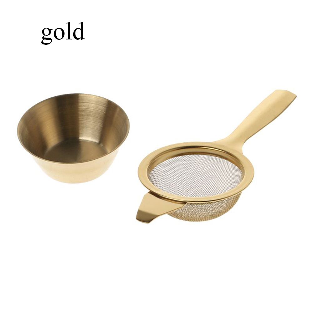 Pratical Fine With Handle Coffee Teapot Infuser Mesh Colander  Tea Strainer Stainless Steel Filters