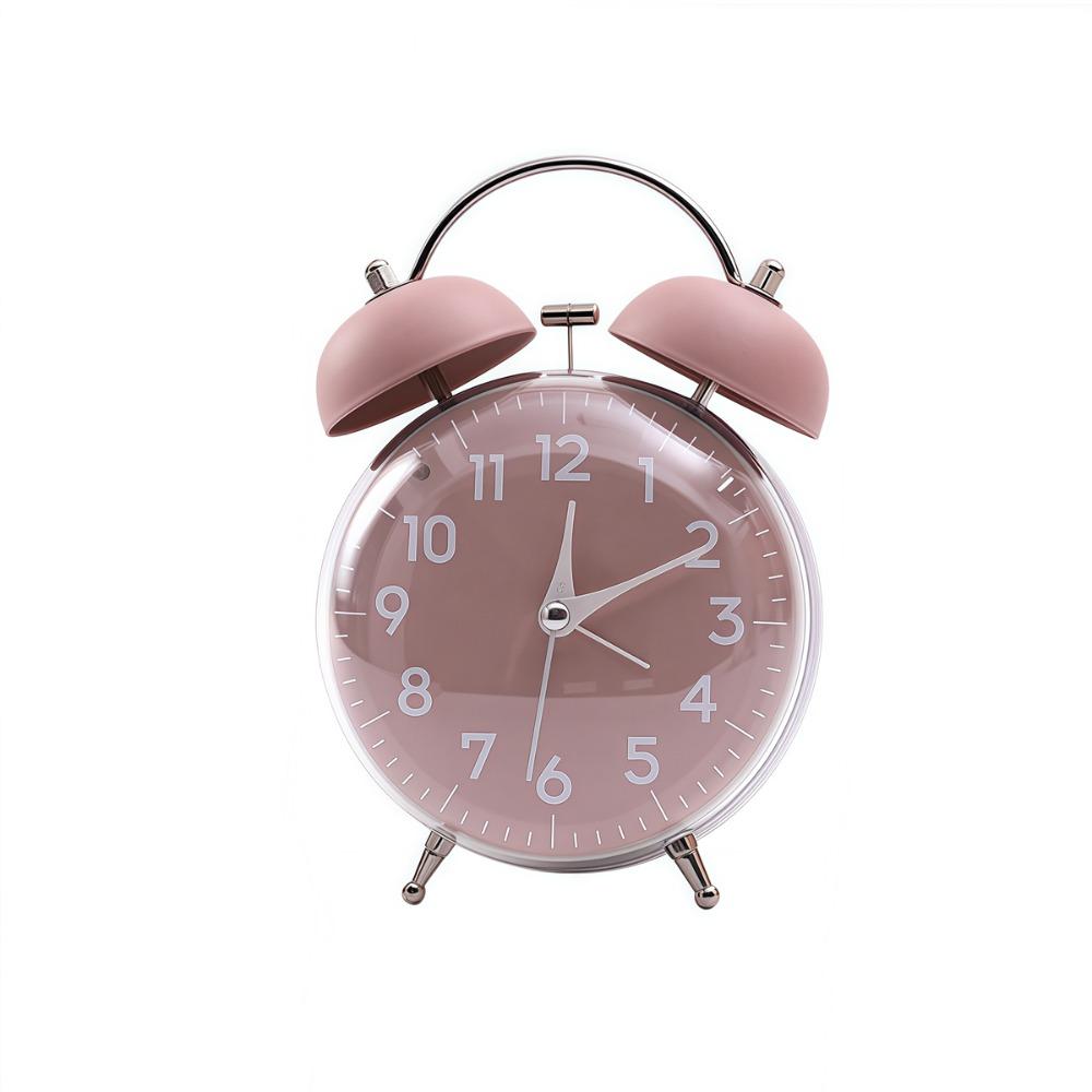 4 Inch Size Desk Alarm Clock Loud Alarm Bedside Wake-up Clock Mechanical Clock  Morning Routine