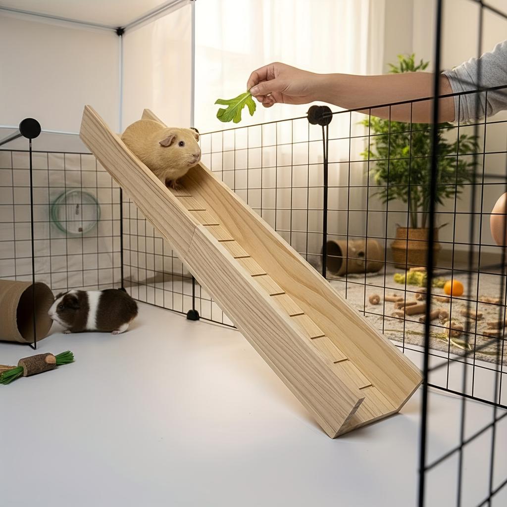 1 Piece of Accessory, and Shipped Randomly, Hamster Platform, Wooden Hamster Stairs, Golden Hamster Slide, Hamster Pet Toys, Landscaping Supplies