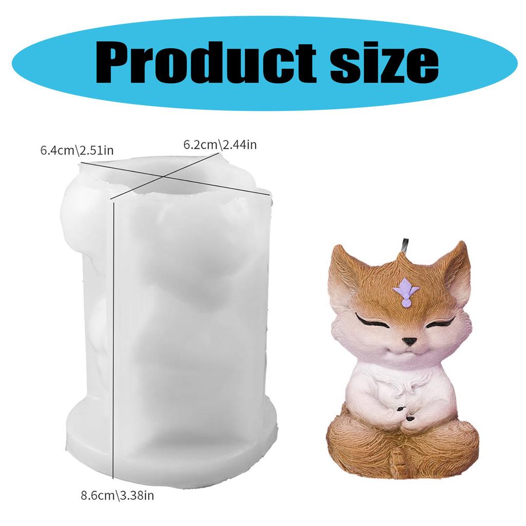 Формы для изготовления декоративных ароматических свечей. Силиконовая форма в форме лисы для создания оригинальных свечей и мыла.