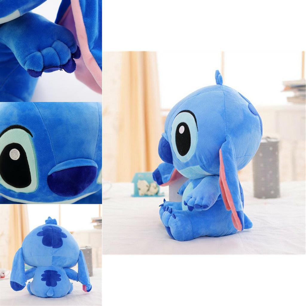 Adorable Lilo Stitch Plush Blue Kid Girl Soft Stuffed Toy Gift 30cm Cute Decor