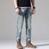 2024 Европейский и американский стиль весна и осень новые свободные прямые джинсы тренд повседневные универсальные мужские брюки со средней посадкой