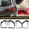 1Pair Rear Bumper Splitter Canard For VW Golf 7 7.5 MK7 MK7.5 GTI R GTD R400 2012- Rear Tail Lamp Spoiler Brake Lamp Trim