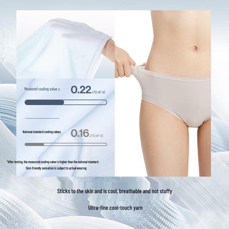 Ubras Xiaoliangfeng 7A Antibacterial Ice Silk Women's Underwear 3-Pack