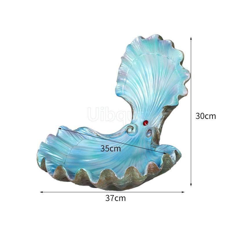 Тарелка сашими из большой ракушки Тарелка со льдом Поднос с морепродуктами Тарелка сашими из лосося Сухой лед Художественная концепция Блюдо и столовые приборы