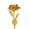 Домашний декор, свадьба, подарок на день святого валентина, окунутая в длинный стебель, ручная работа, 24-каратная золотая фольга, роза