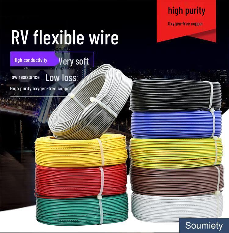 CCC Certified Multi-Strand Flexible Copper Wire RV0.5-16² - Power Cord & Signal Wire