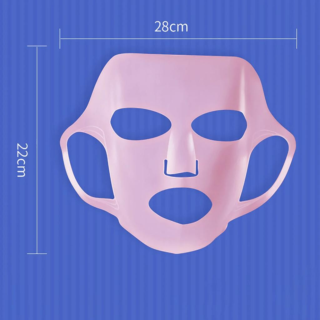 New Separable Silicone Mask Reusable Hanging Ear Lifting Full Anti Wrinkle Face Mask Moisturizing Anti-evaporation Skin Care
