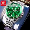 OLEVS Мужские часы Роскошные оригинальные кварцевые часы Модный бренд Автоматическая дата Водонепроницаемые мужские часы
