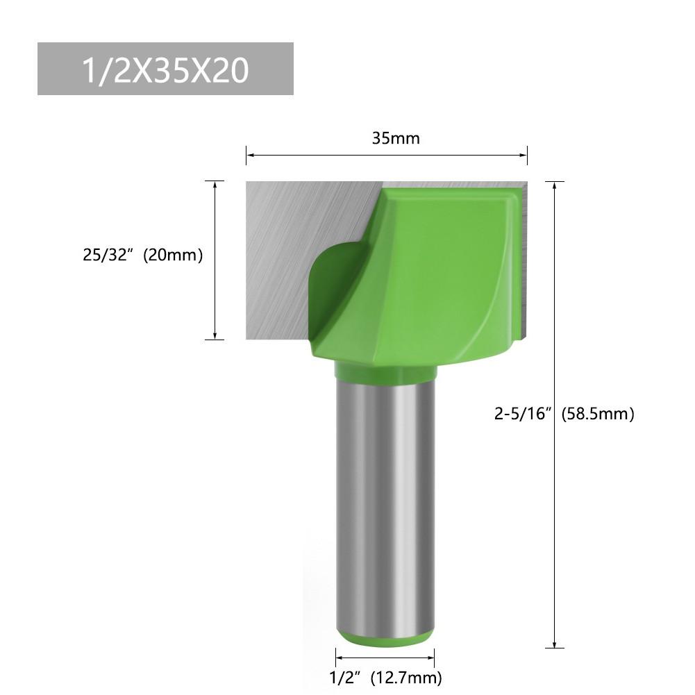 1PC 12.7mm Router Bits Cleaning Bottom Engraving Shank Milling Cutter