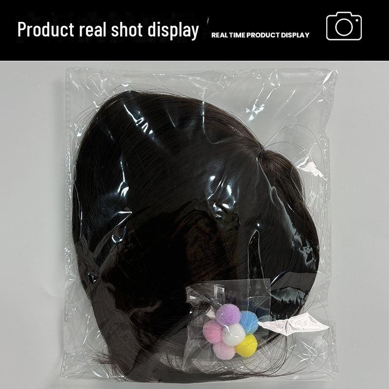 Набор из цветного парика и заколки для волос с цветами для собак - милые аксессуары