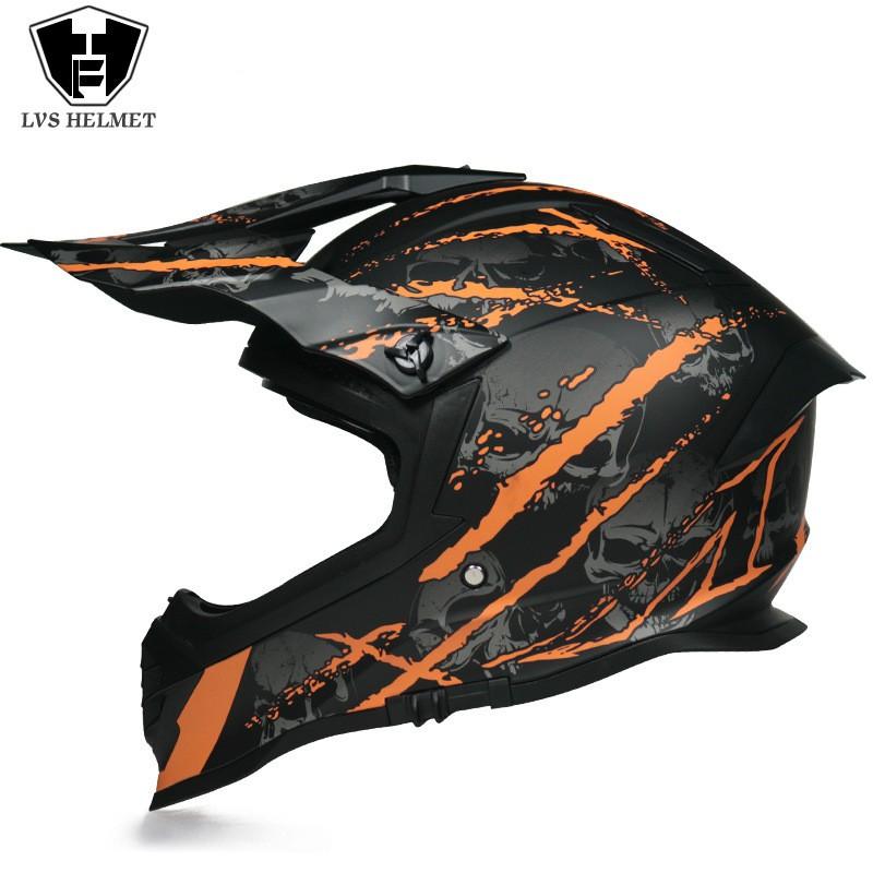 Full Face Motorcycle Helmet With Dual Visors Off-Road Rally Road Riding Unisex Adult ABS In Multiple Colors