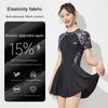 Li Ning 2024 Консервативный цельный купальник Женская одежда для плавания LSYV502