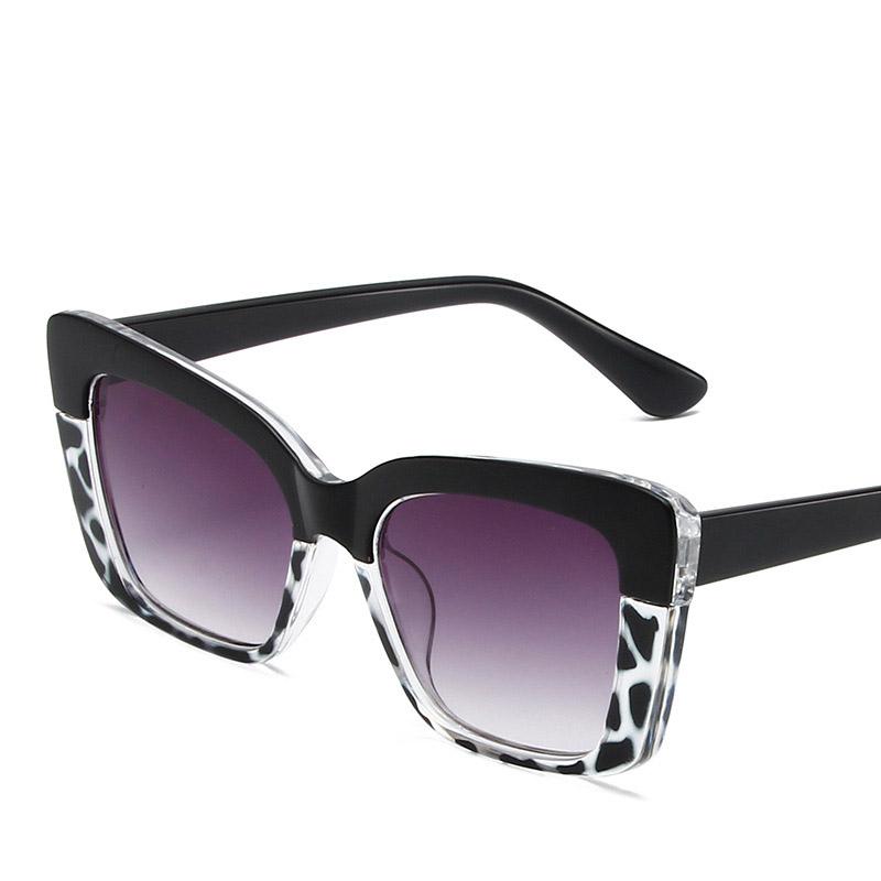 Non-polarized Sunglasses for Women Fashion Retro Cat-eye High-definition Fashionable Anti-blue Light Large Frame Casual Eyewear