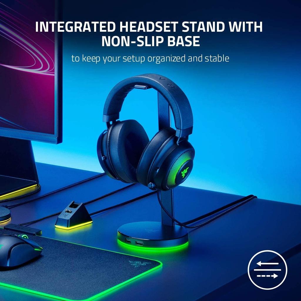 Razer Подставка для гарнитуры Base Station V2 Chroma USB Черный, Xx, Rc21 01510100 R3M1