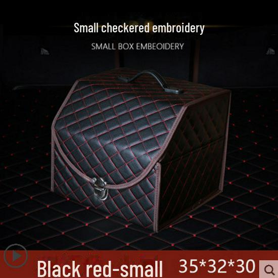 Складной кожаный ящик для хранения в багажнике автомобиля со съемными отсеками