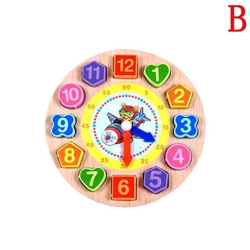 Simingyou 4 модели пазлов 1 шт. животные мультфильм обучающая игрушка детские цифровые деревянные часы