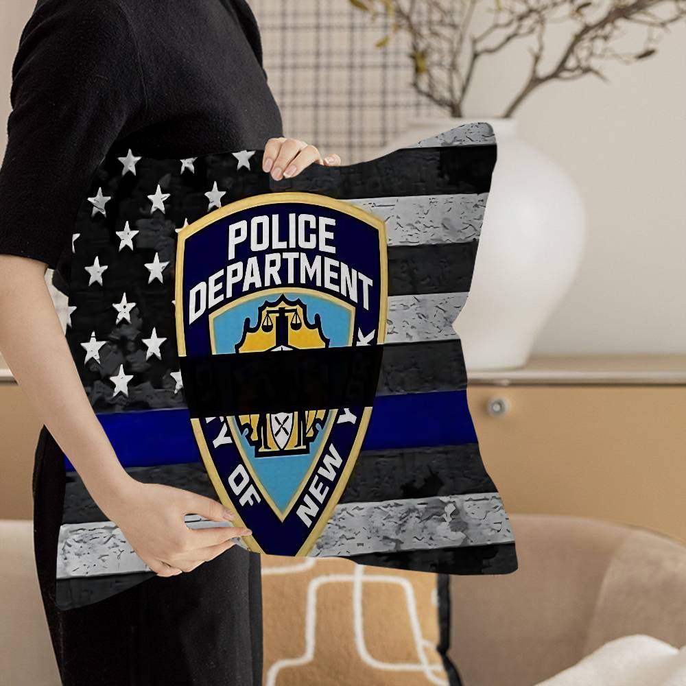NNew York City Police Department NYPD Personalized picture text home decorative pillows Household Gifts xcm