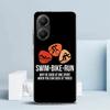 Triathlon Swim Bike Run Soft Cover for Xiaomi Poco F7 Ultra X7 X6 X5 Pro M7 Phone Case Redmi 15 15C 13 13C 12 12C 10 10C Print S