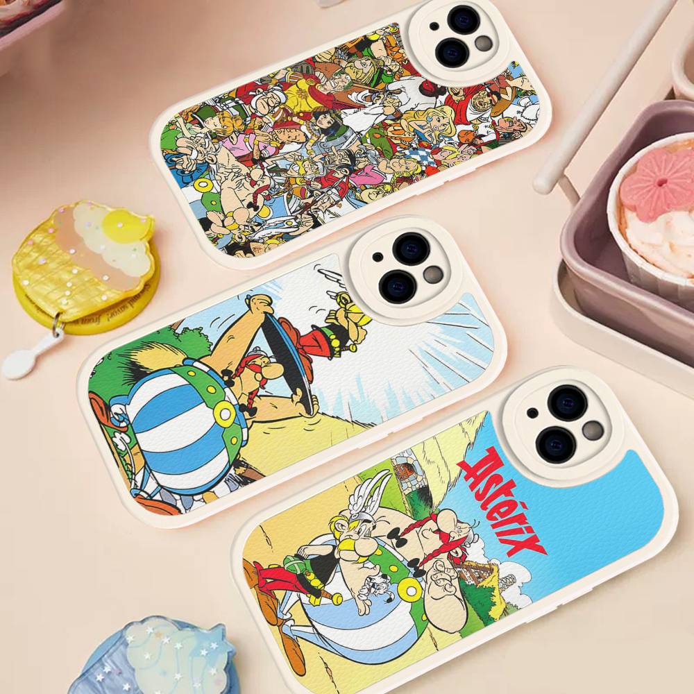 A-Asterix Et O-Obelix M-Manga Phone Case For IPhone 16 15 14 13 12 11 Pro Max Plus Leather Cover