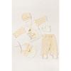 (boxed) Rabbit Yellow Newborn Clothes Baby Clothes 5-piece Hospital Discharge Set