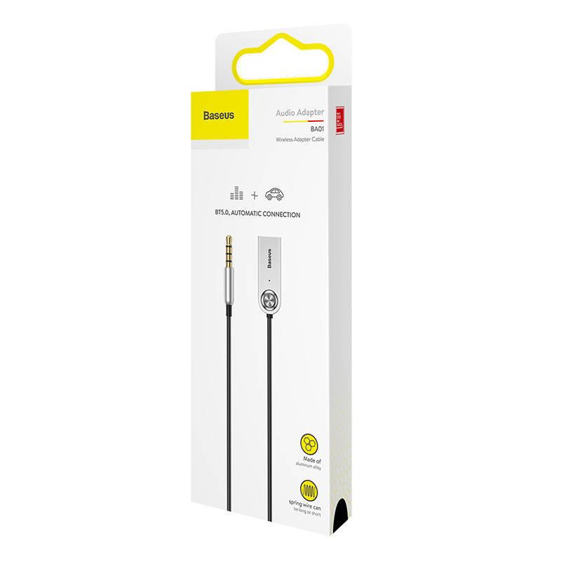 Adapter Audio Bluetooth 5.0 Baseus Usb, Aux (Czarny)