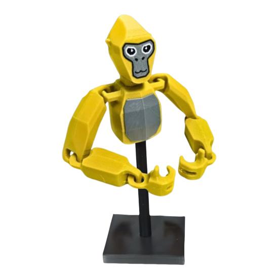 6-Inch Gorilla Toy with Stand 3D Printed Movable Joints Geometric Orangutan Desk Toy Decoration Ornament Gamers Collectors Gift