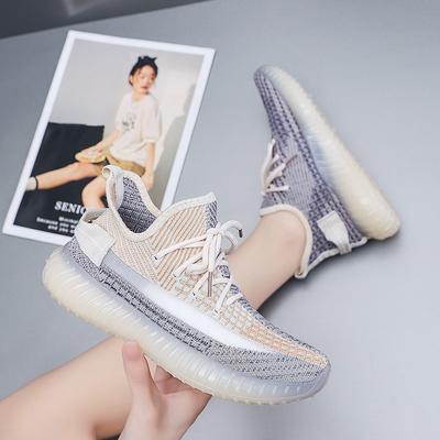 Женская новая обувь из мушиной ткани, обувь-желе, дышащая и удобная студенческая повседневная спортивная обувь, кроссовки