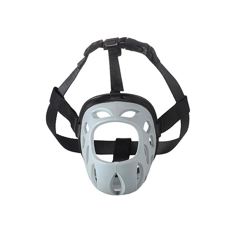 Намордник для больших собак с дырявым носом для средних и крупных собак, золотистого ретривера, ротвейлера, уиппета, маска для лица против укусов и лая для домашних животных