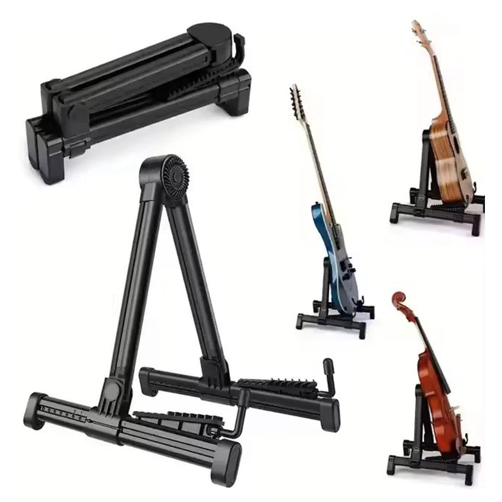 1Pc Folding Guitar Stand Stand For Acoustic Guitars Electric And Bass Portable And Lightweight Easy Household Floor Stand