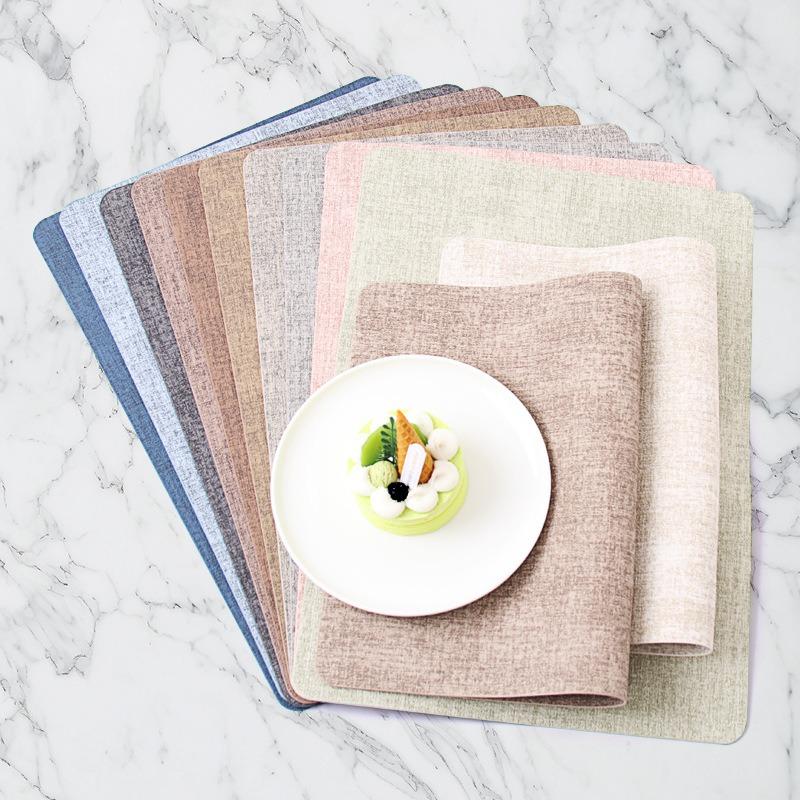 6 шт. Моющиеся коврики для стола Нескользящие теплоизоляционные коврики из ПВХ для обеденного стола кухонные аксессуары