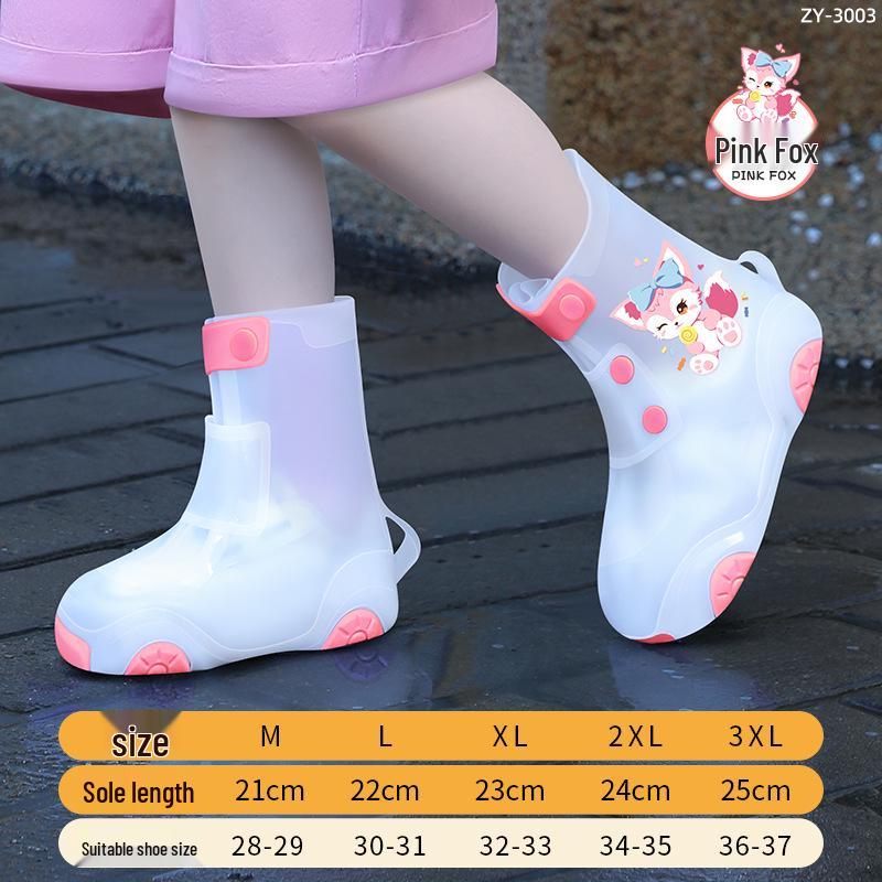 Children's Waterproof Non-Slip Silicone Rain Boot Covers: Durable, Dirt-Proof, Reusable for School Outdoors