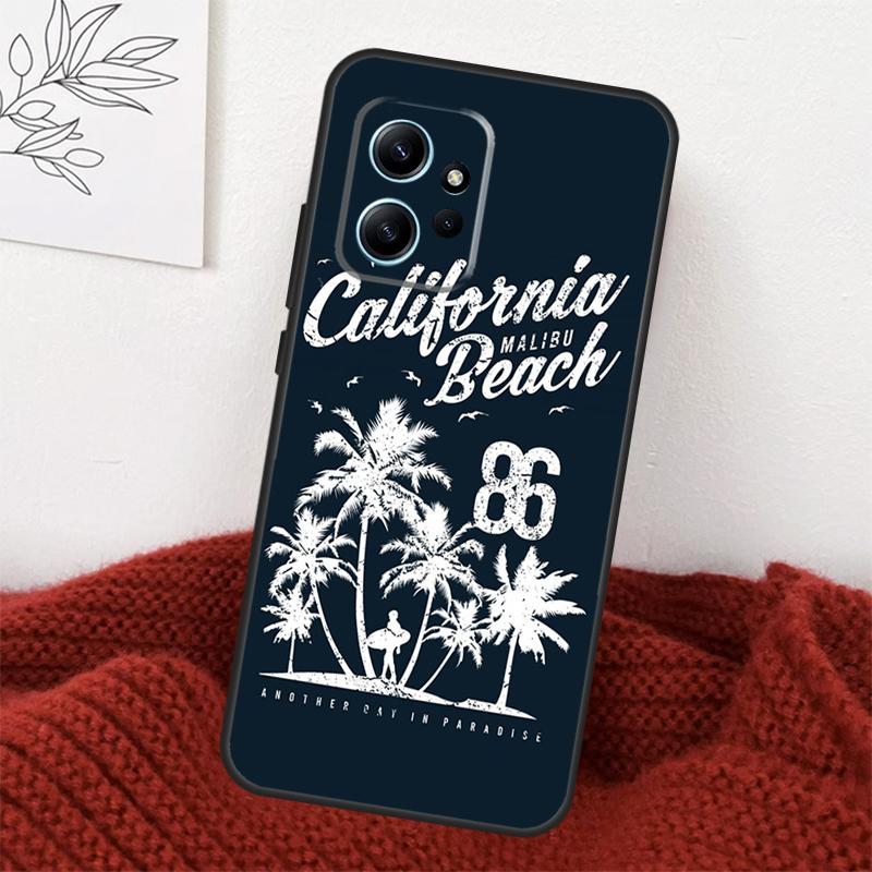 Palms Beach Surf Case For Xiaomi Redmi Note 13 9 10 11 12 14 15 Pro Plus Cover For Redmi 15 C 12C 13C 14C 10C