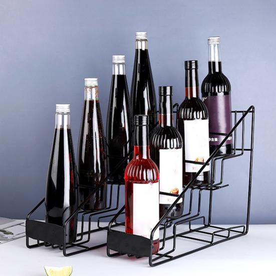 Стойка для хранения кофейного сиропа, 4 слоя, столешница, металлическая подставка для напитков, пива, вина, сиропа, бутылка-органайзер, подставка для дисплея, кофейный бар, кухонные аксессуары