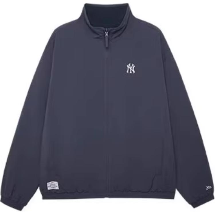 New Era FW24 MLB Логотип Двусторонняя Свободная Теплая Толстая Куртка с Воротником-стойкой с Длинным Рукавом Унисекс Куртки Темно-синий 14385095