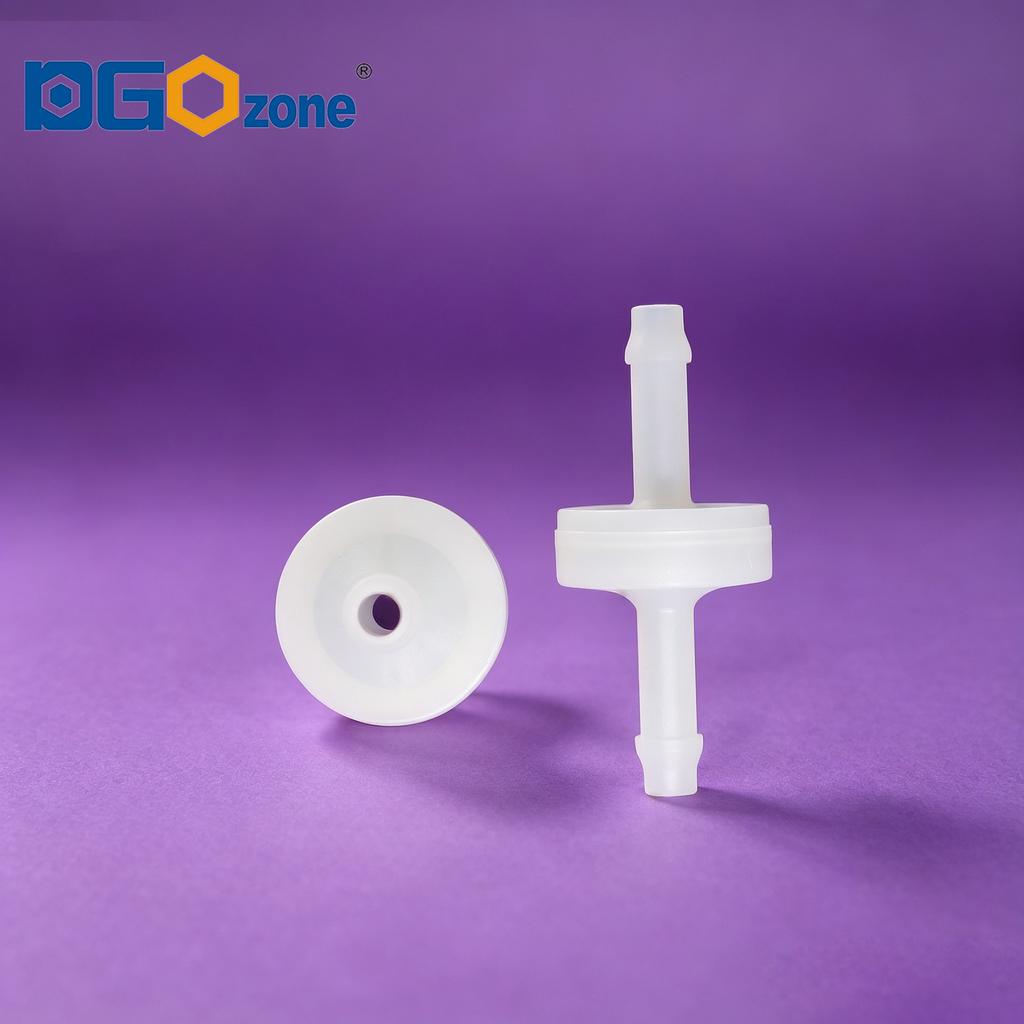 1/4" PVDF Check Valve Non Return Valve Diaphragm One-way Connector Ozone Machine Acid and Alkali Resistant KH-CDP2 High Purity